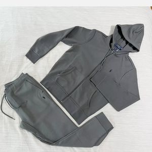 Grey Polo Ralph Lauren Hoodie And Jogger Set Polo Ralph Lauren